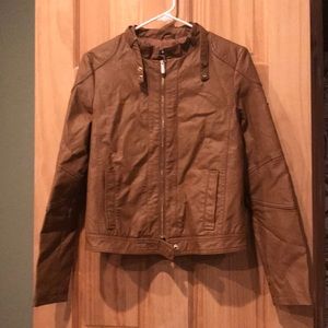 New without tags faux leather jacket